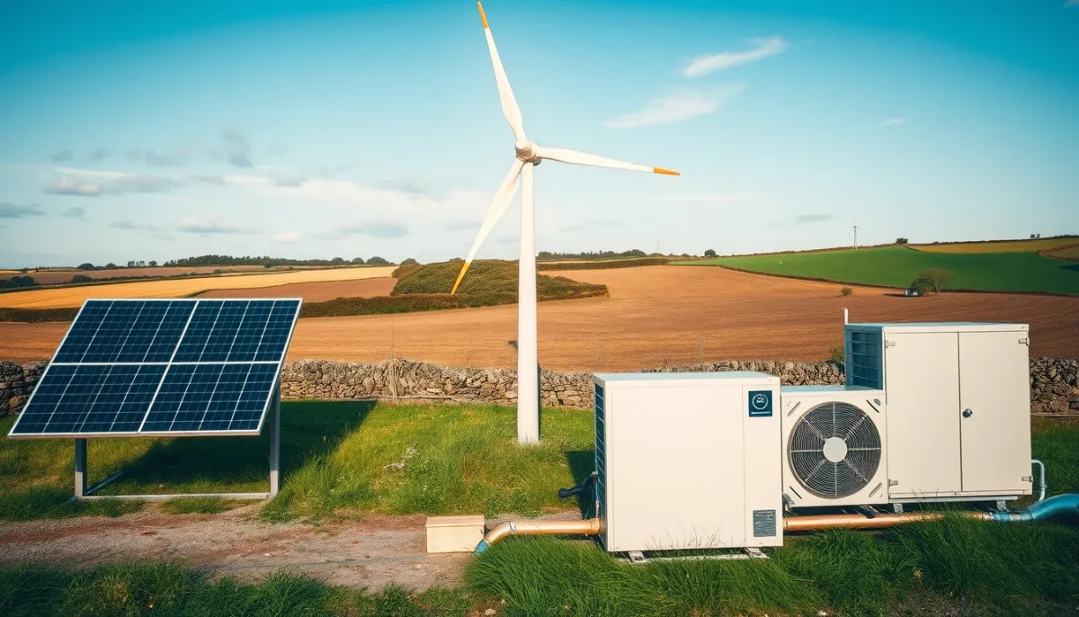 Comparaison entre panneaux solaires, éolienne et pompe à chaleur en Bretagne