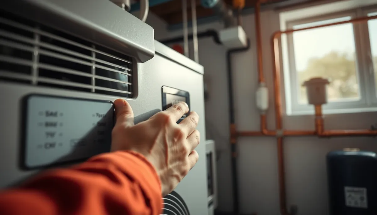 Réglage du panneau de commande d'une pompe à chaleur Daikin Altherma par un technicien