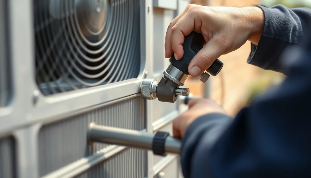 Installation d'une pompe à chaleur air/eau : raccordement des tuyaux