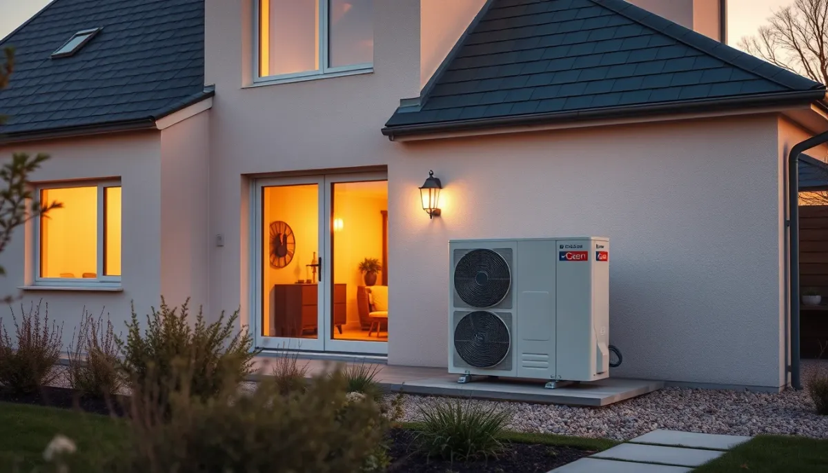 Maison bretonne équipée d'une pompe à chaleur air/eau réversible pour le confort d'été