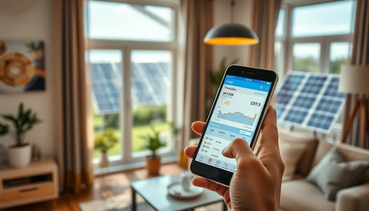 Suivi de production d'un kit solaire 3000 W via une application smartphone