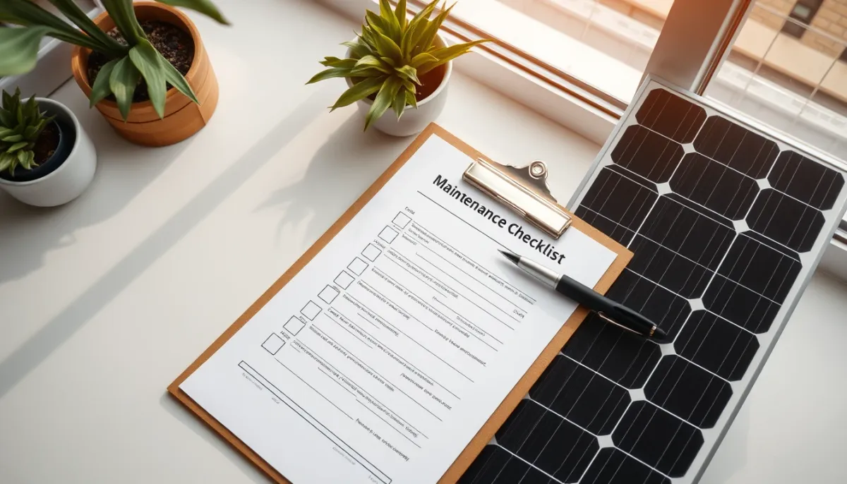 Comparatif des coûts d'entretien avec une checklist et un stylo